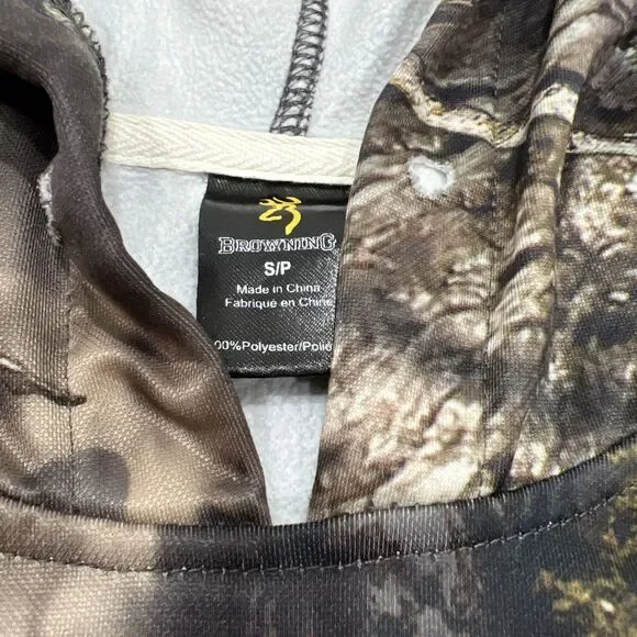 Browning Hoodie Mens Small Camo Performance Sweatshirt Mossy Oak - Picture 2 of 14